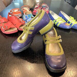 Fluevog Purple Aimee Solid mary jane - Discontinued